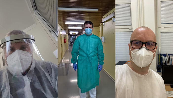 Traja členovia centra - kňazi pomáhali počas pandémie v nemocniciach
